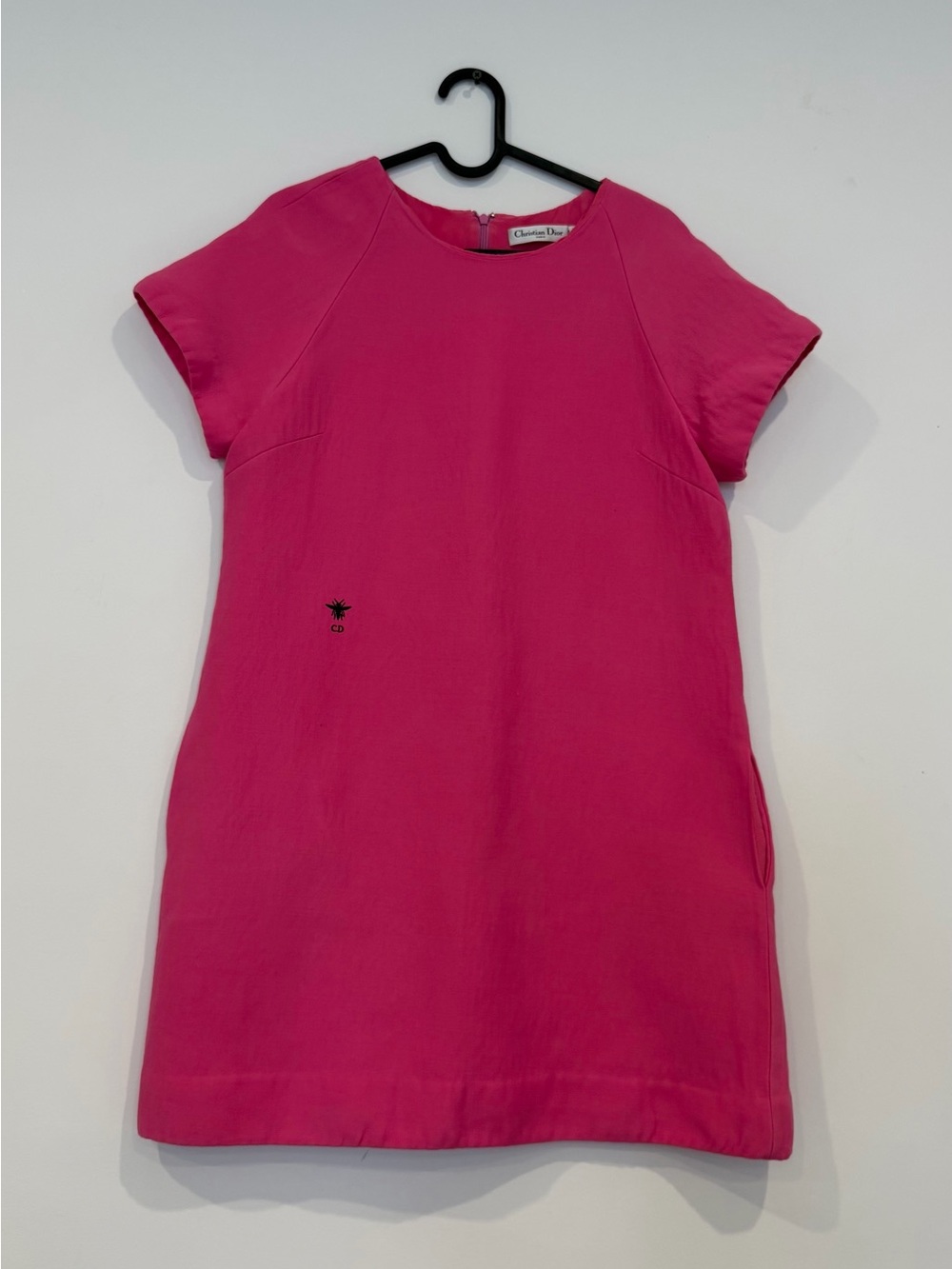 Dior Girls Fuchsia Short Sleeve Shift Dress